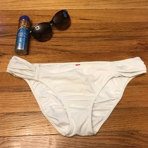 Victoria’s Secret all white bikini bottoms